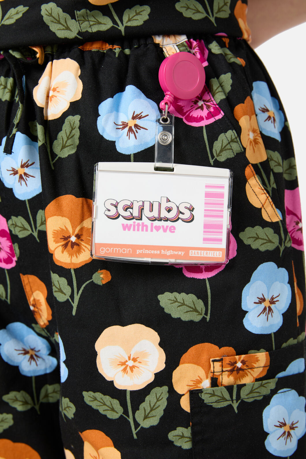 Pansy Scrub Set