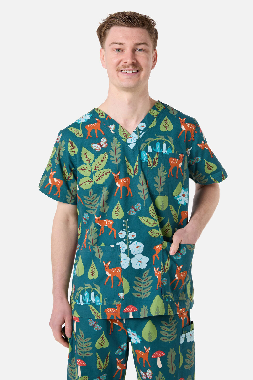 Winter Deer Scrub Set