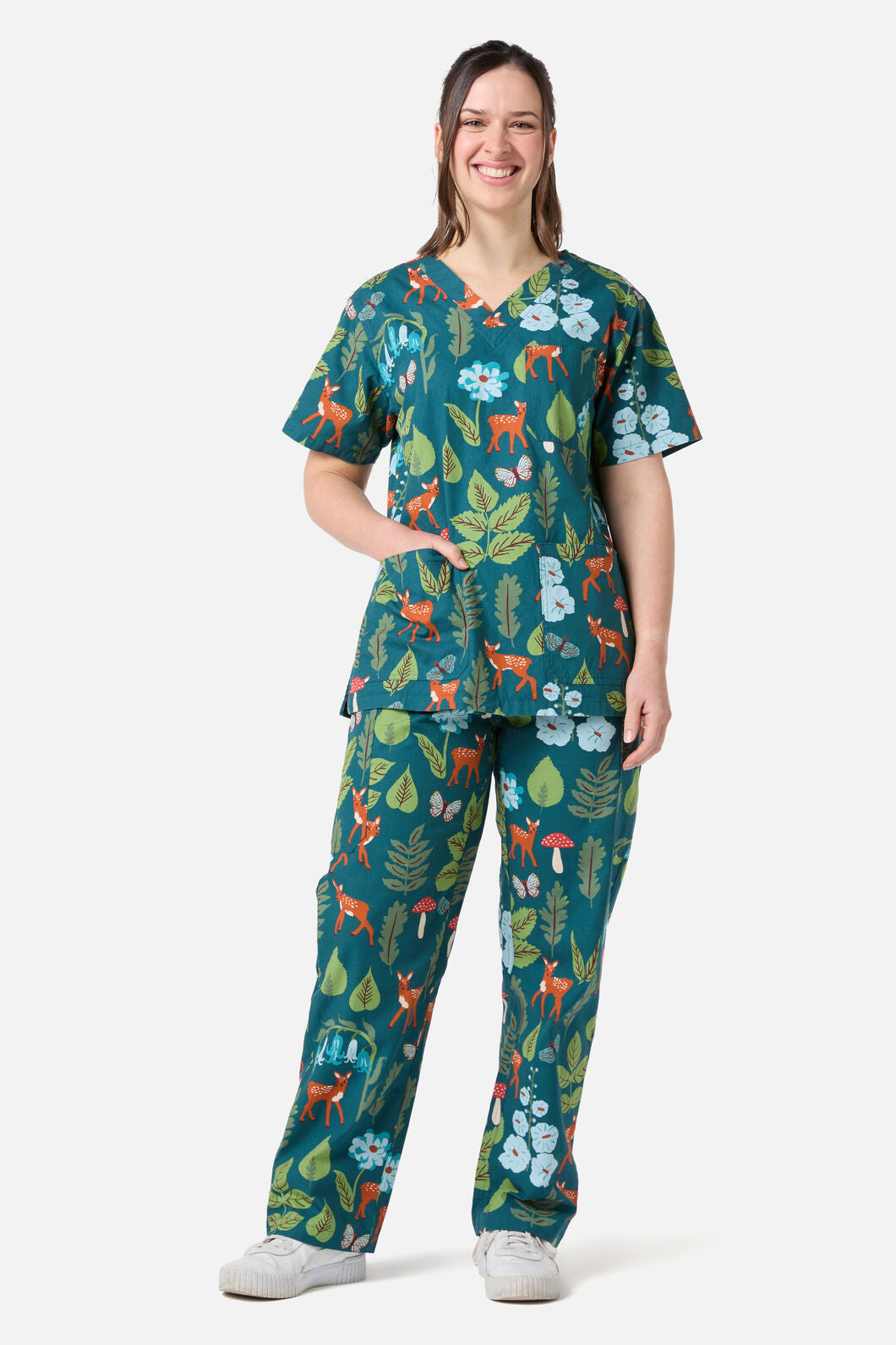 Winter Deer Scrub Set