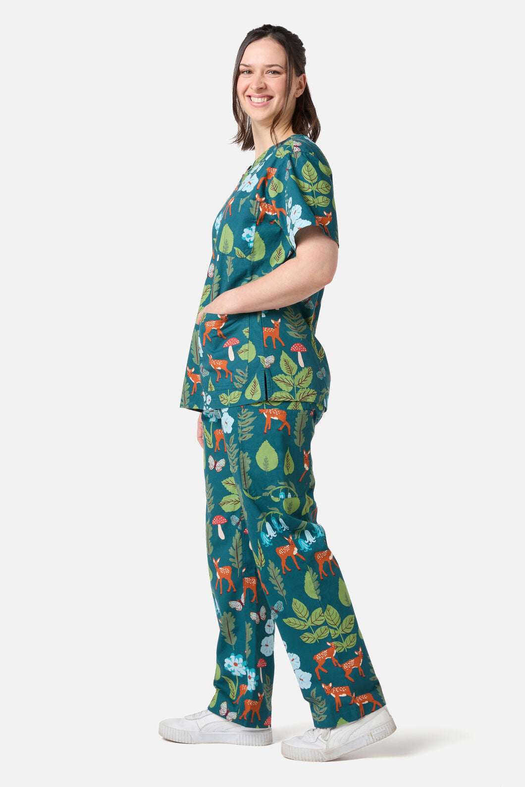 Winter Deer Scrub Set