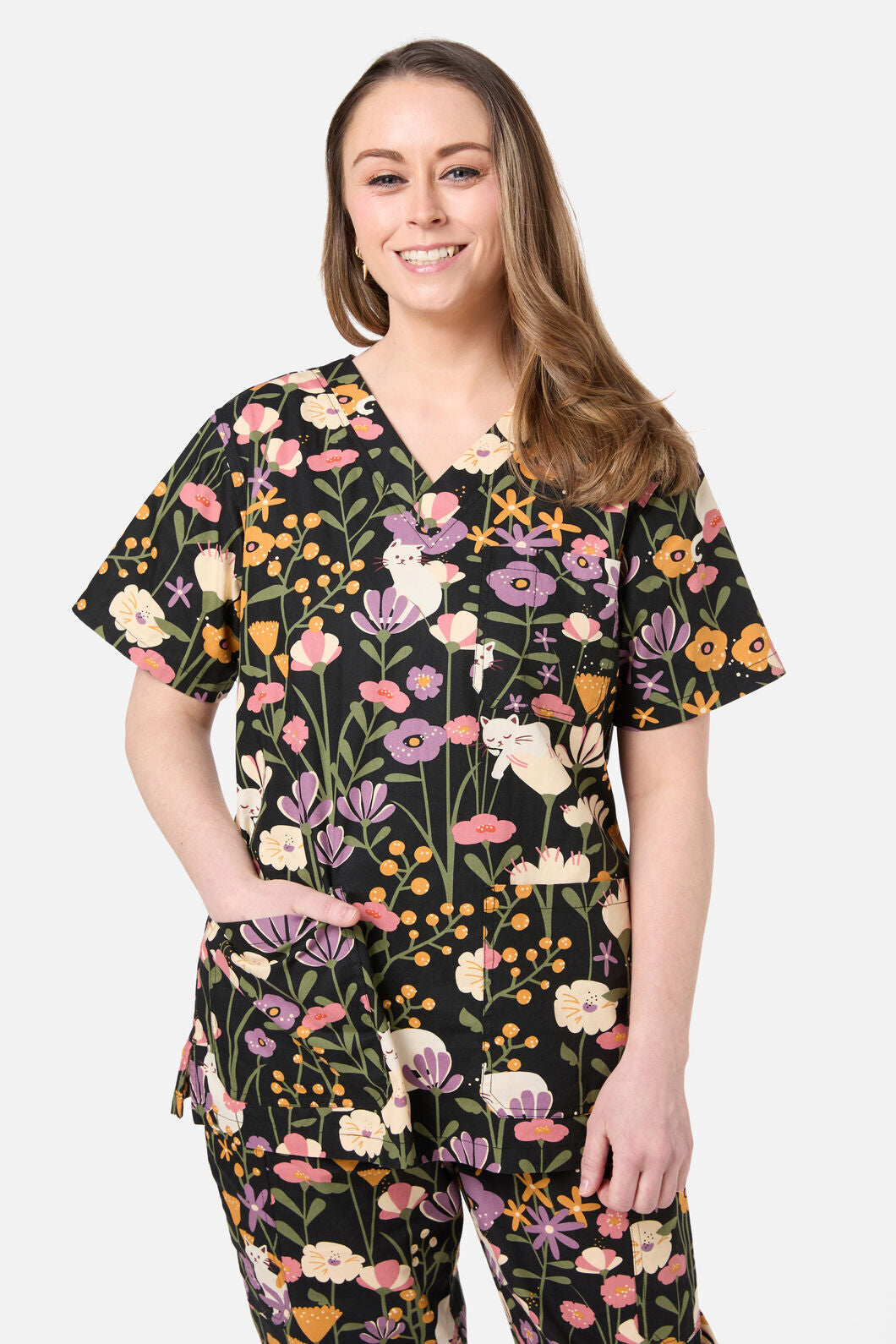 Zoe Cat scrub set