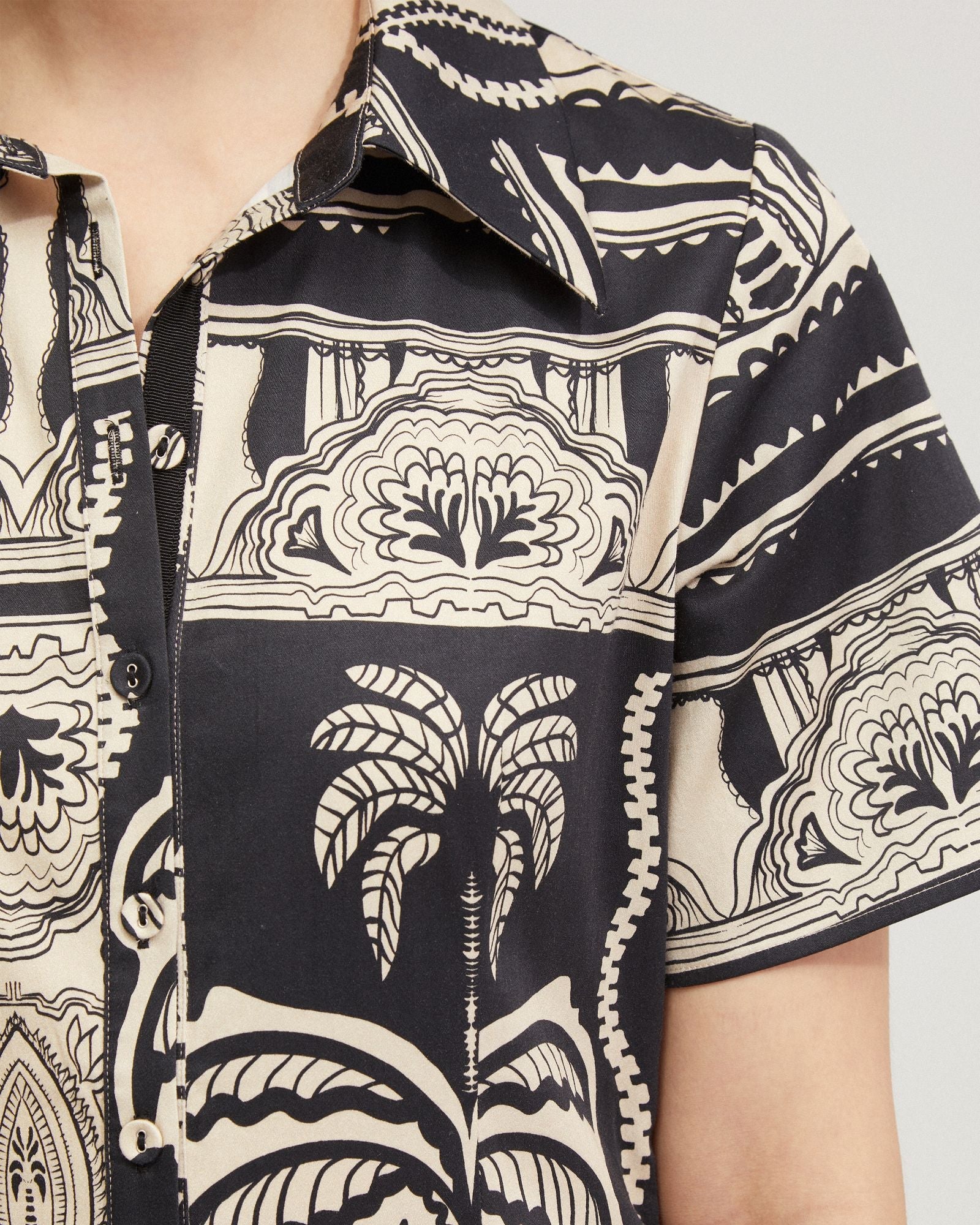 Jasmine Printed Shirt Dress