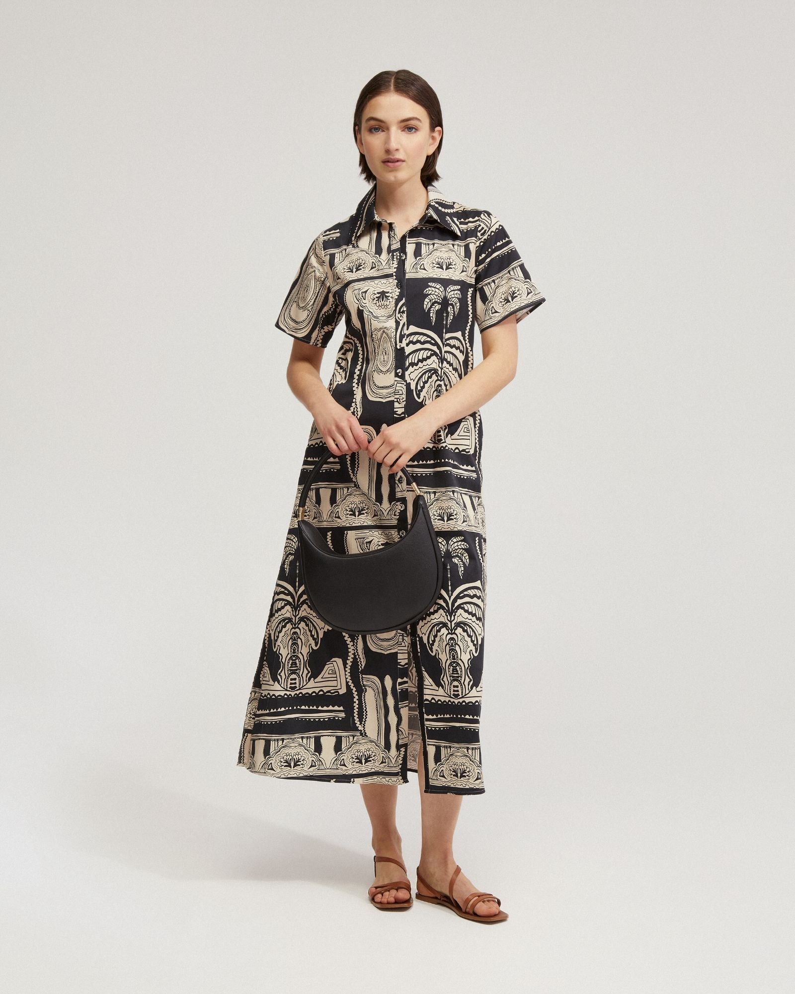 Jasmine Printed Shirt Dress