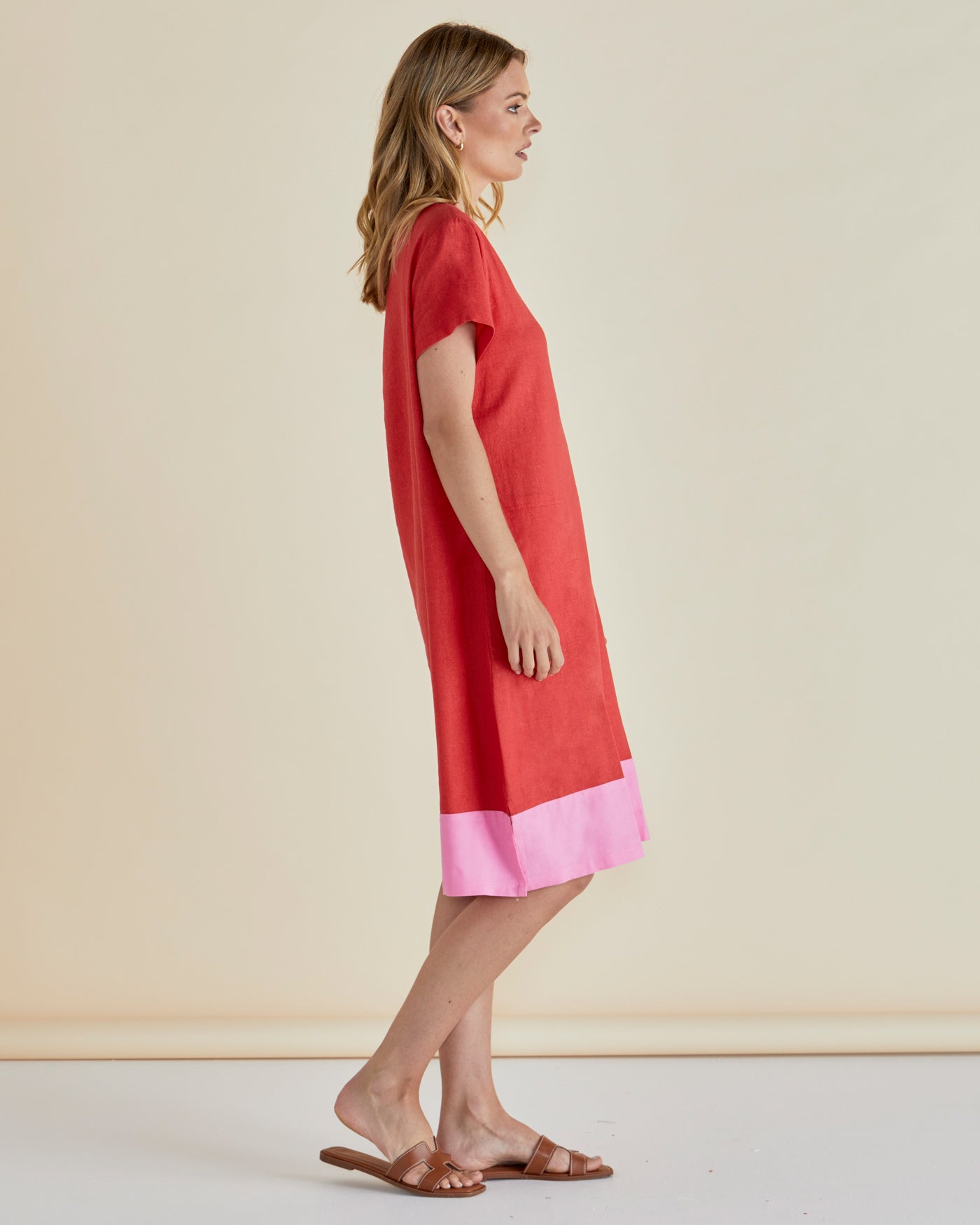 Elwood Dress - Red/Pink