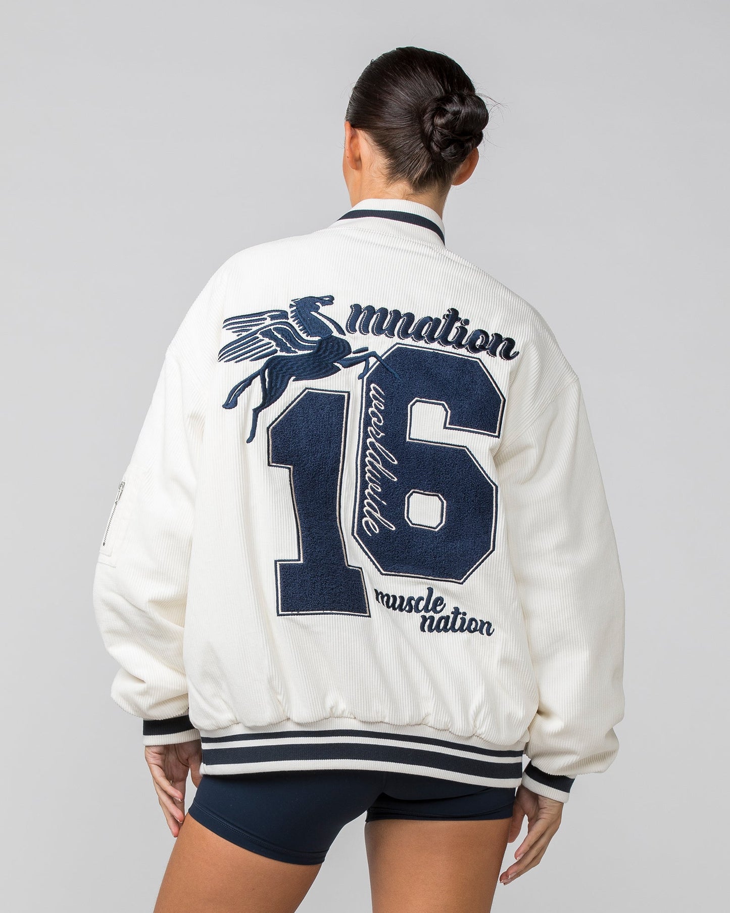 Retro Cord Bomber Jacket