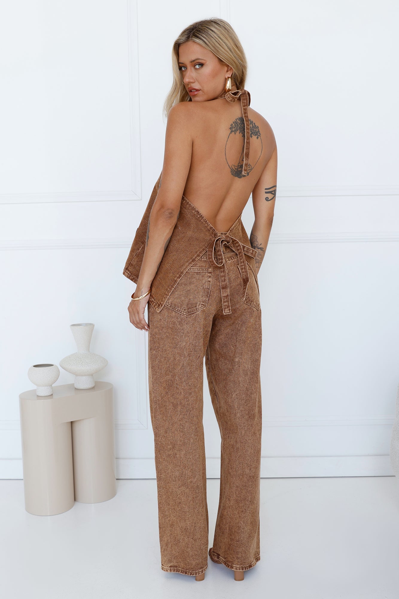 LIONESS Top Model Jean Stonewash