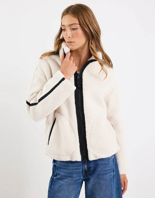 Chalet Sherpa Collared Jacket - Taupe