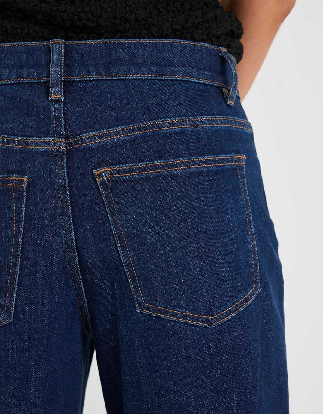 Graduate Stretch Barrel Jeans - Dark Blue