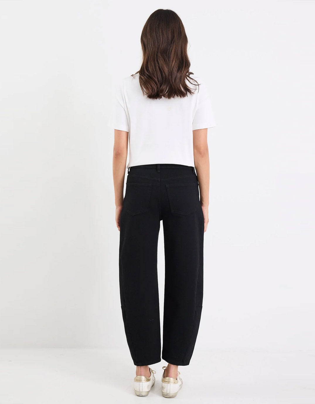 Graduate Stretch Barrel Jeans - Jet Black