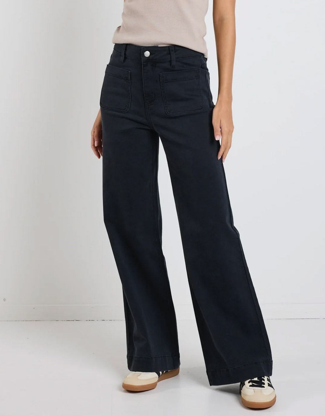 Zoey High Rise Stretch Denim Jean - Black