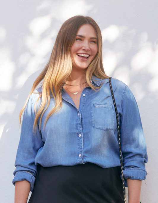 Ava Vintage Shirt - Denim