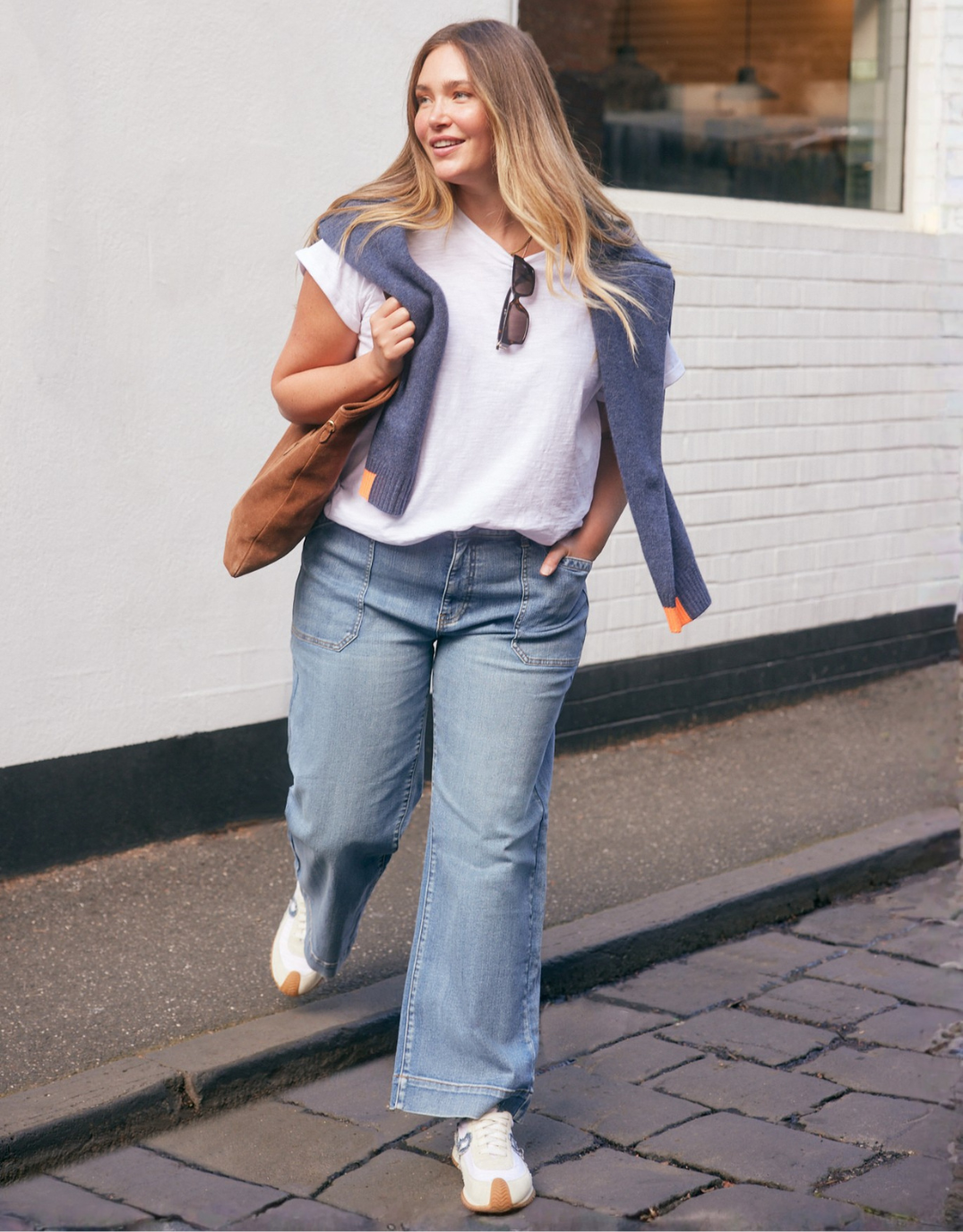 Catalina Wide Leg Jeans - Mid Wash