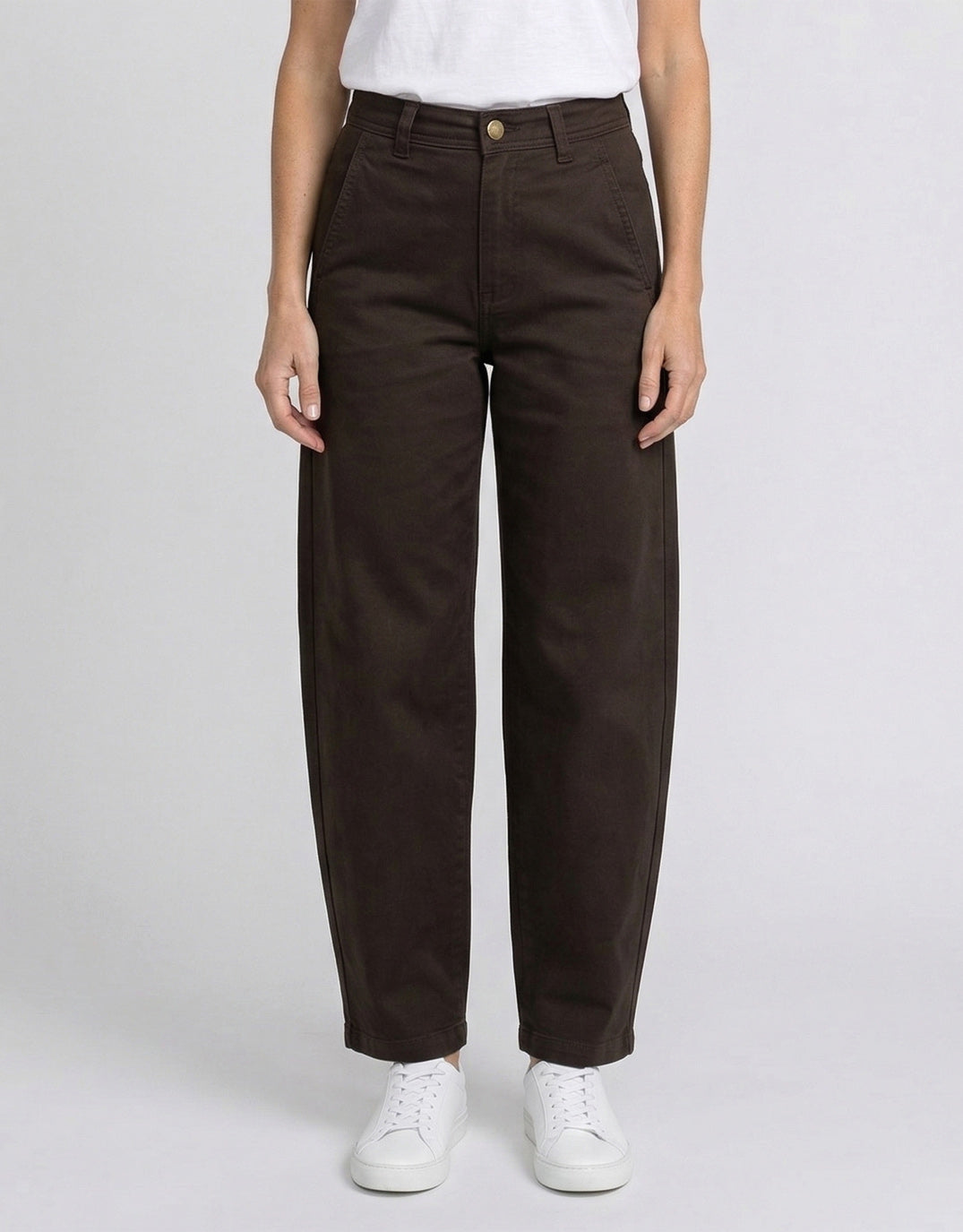 Piper Barrel Jeans - Chocolate