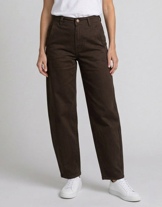 Piper Barrel Jeans - Chocolate