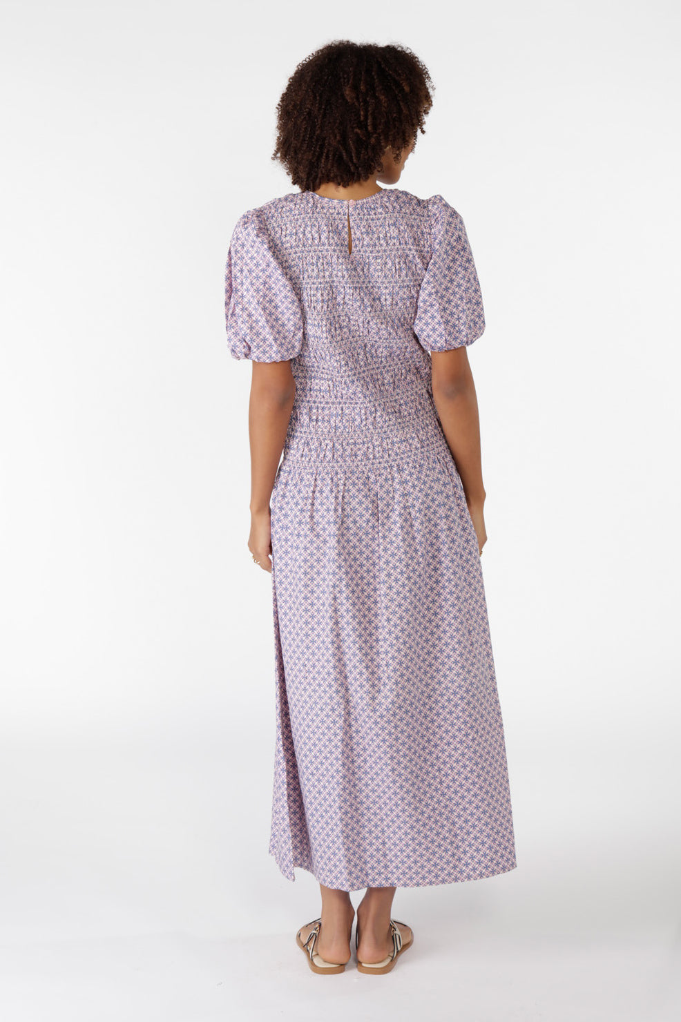 Cowgirl Surfer Aava Shirred Dress Musk