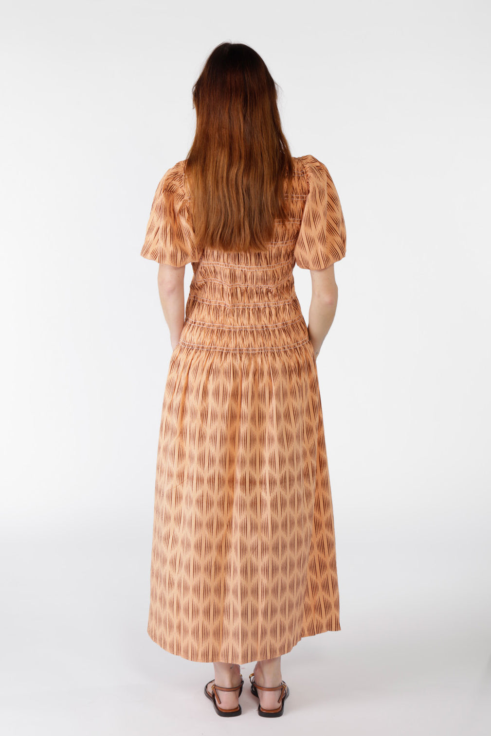 Cowgirl Surfer Mano Shirred Maxi Chocolate