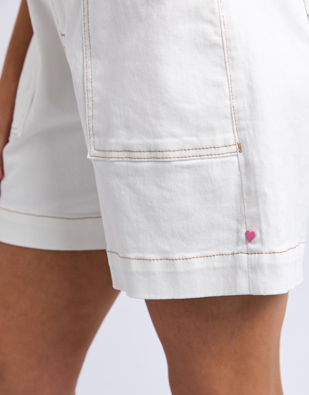 Atlas Denim Short - Vintage White