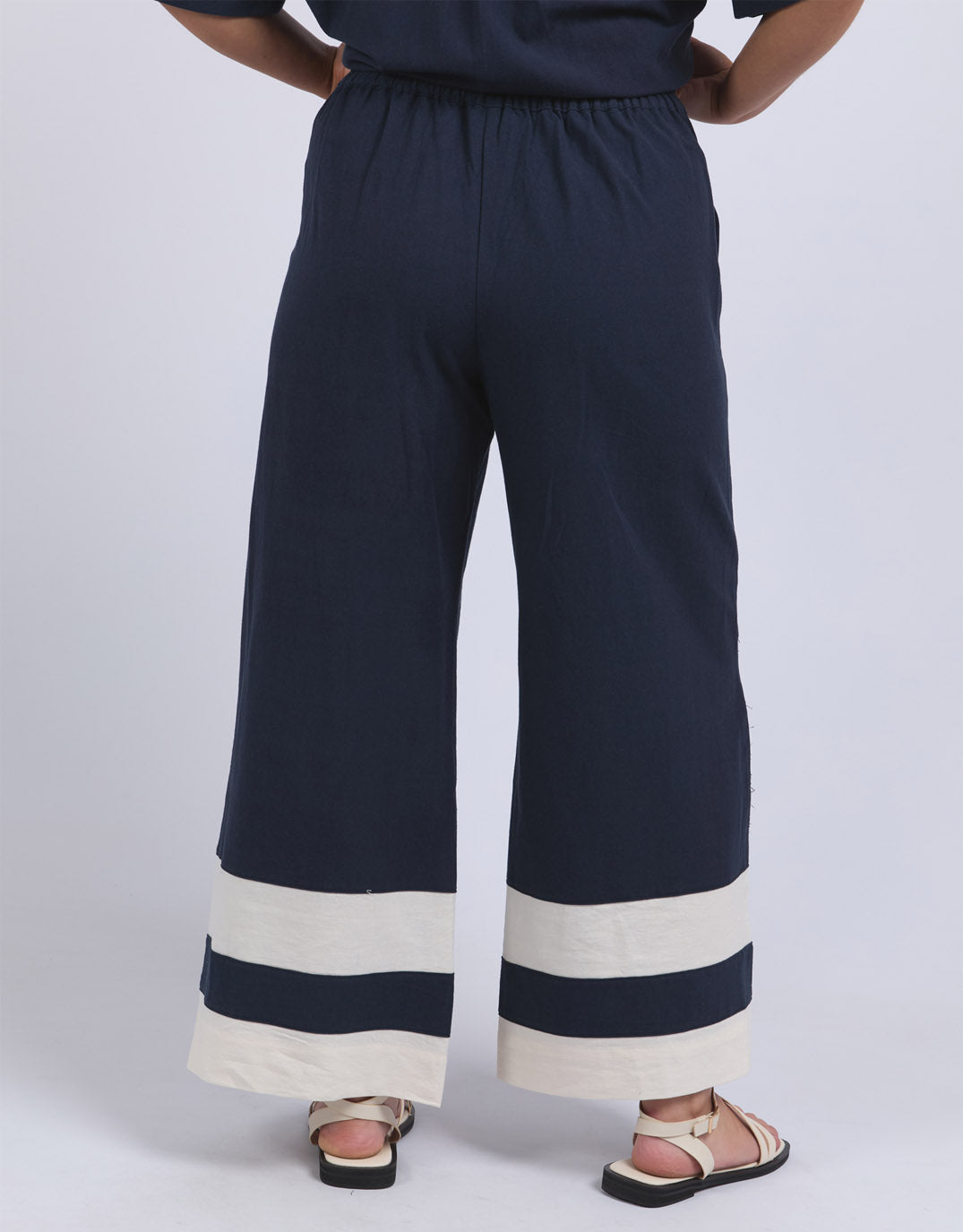 Scarlet Pant - Navy Stripe