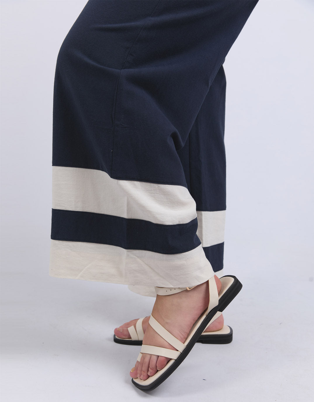 Scarlet Pant - Navy Stripe