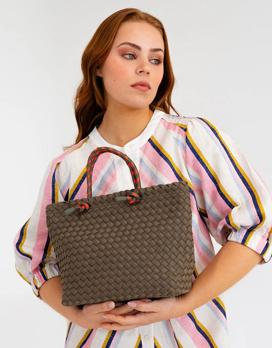 Michigan Tote - Khaki Neo Plait