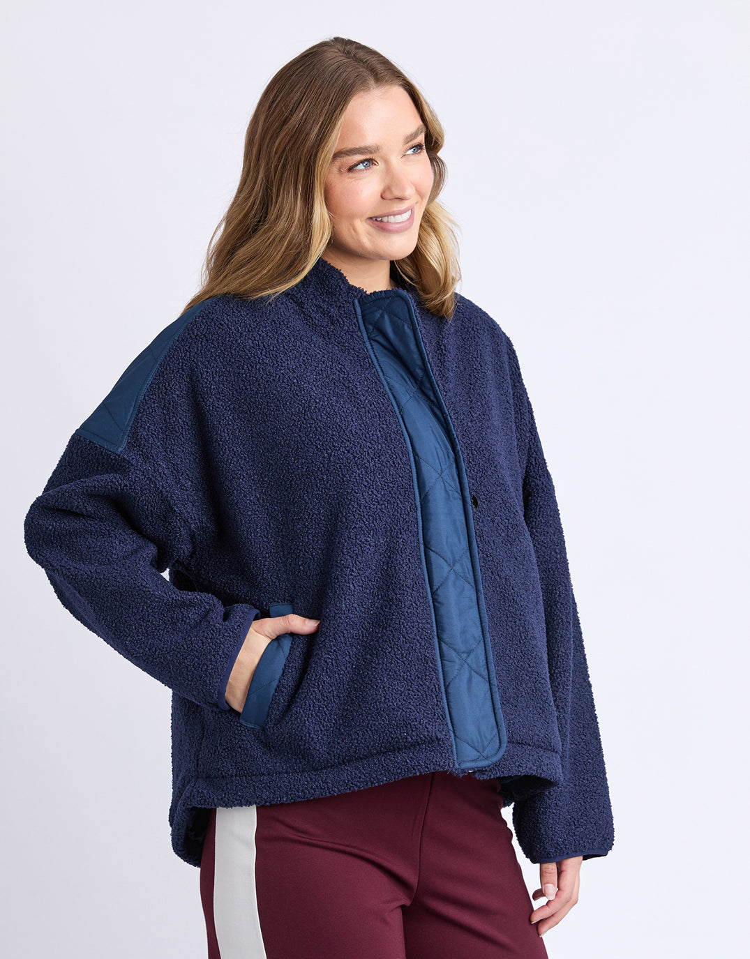 Arizona Fleece Zip Thru - Navy