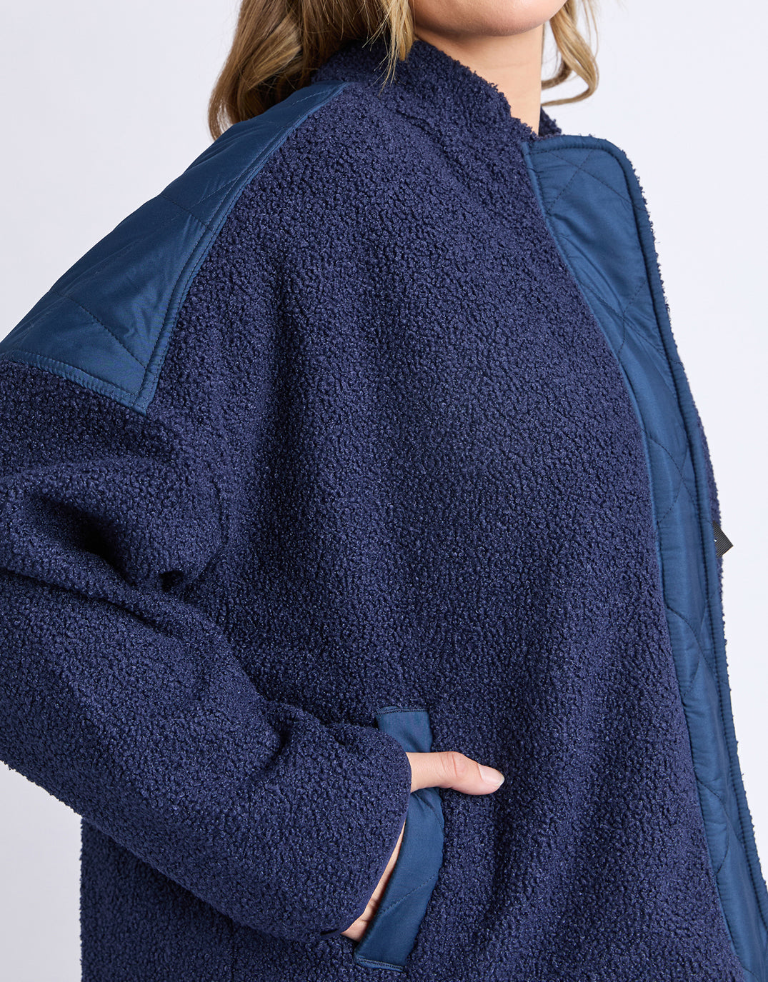 Arizona Fleece Zip Thru - Navy