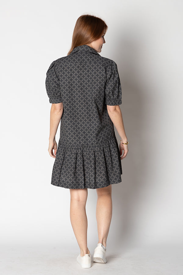 Itami Giverny Dress Lester Charcoal