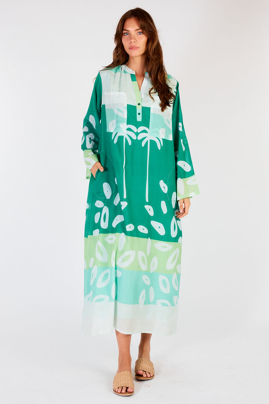 Itami Jonson L/S Dress Rapido Green