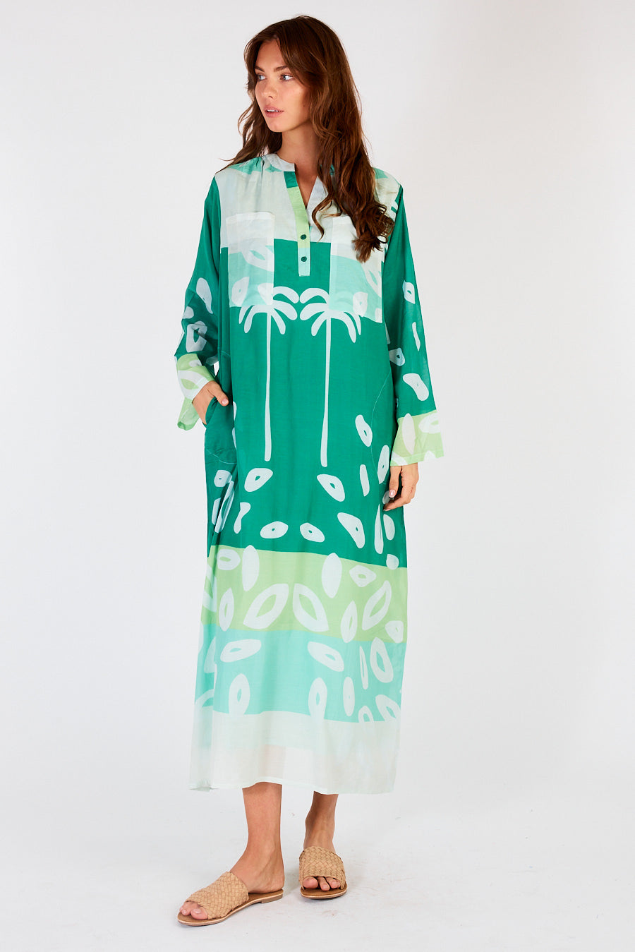 Itami Jonson L/S Dress Rapido Green