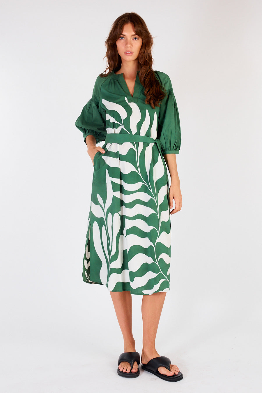 Itami Sakanto Kaftan Hoja Green