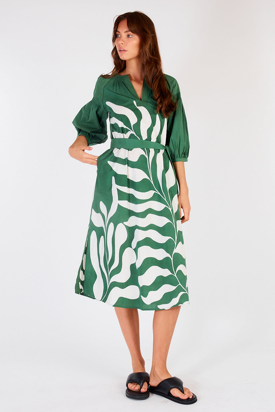 Itami Sakanto Kaftan Hoja Green
