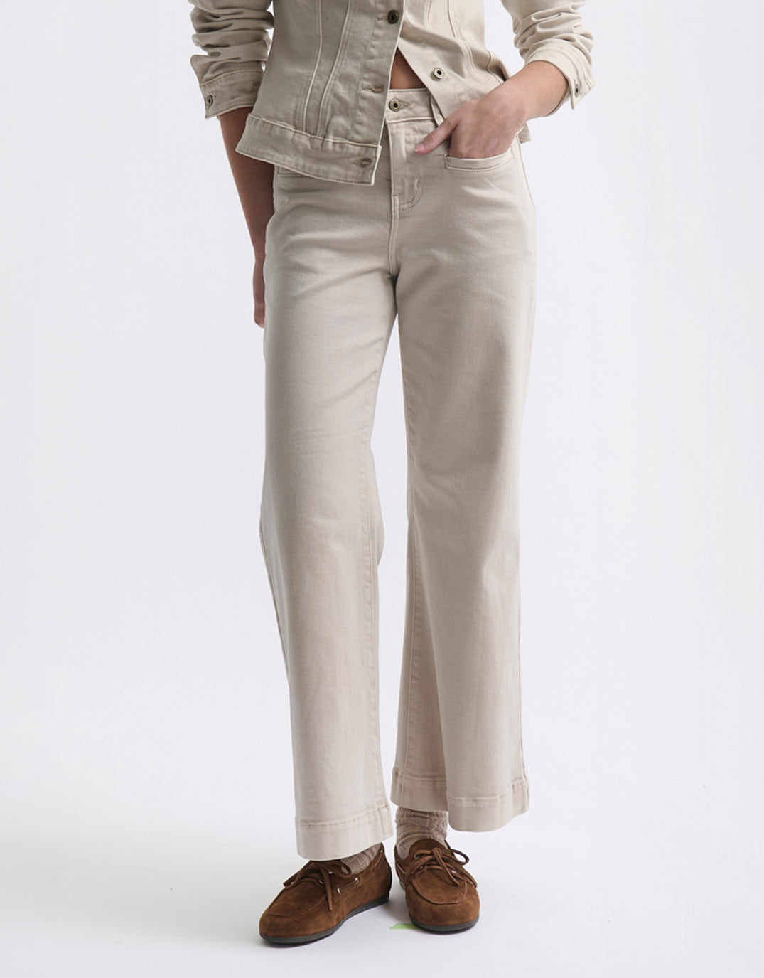 Freya Welt Pocket Jean - Sand