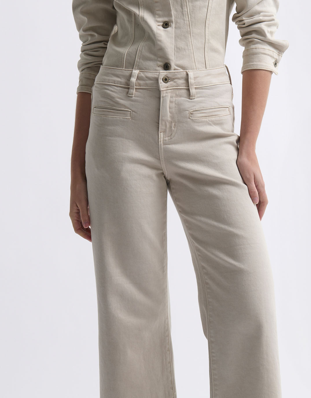 Freya Welt Pocket Jean - Sand