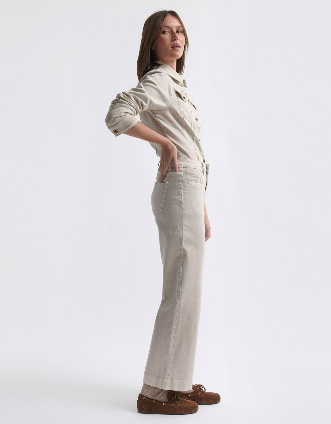 Freya Welt Pocket Jean - Sand