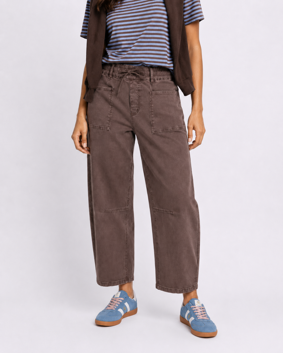 Leo Barrel Jeans - Chocolate
