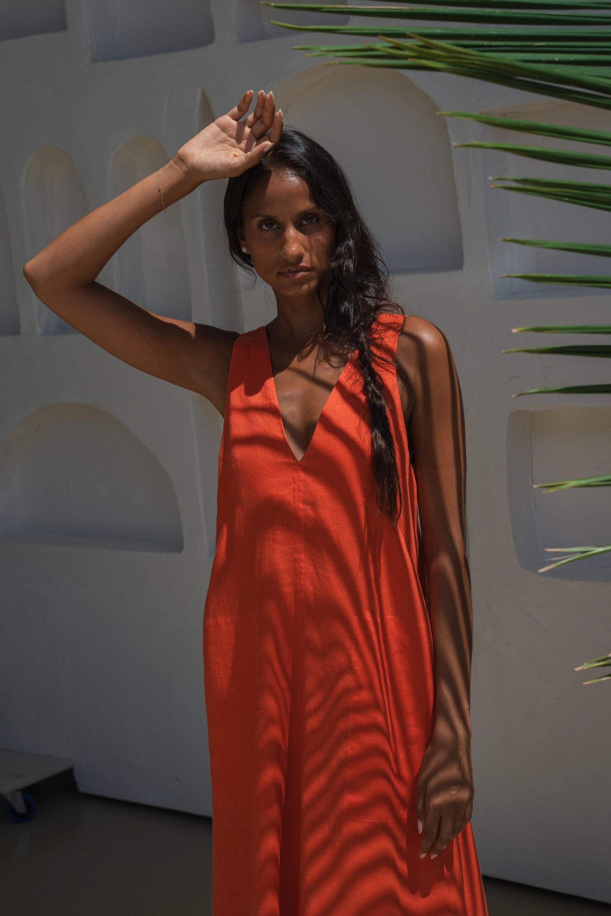 Iris Spritz Linen Dress