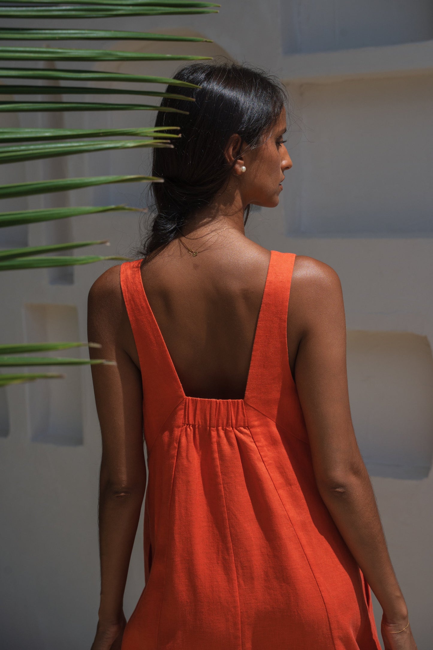 Iris Spritz Linen Dress