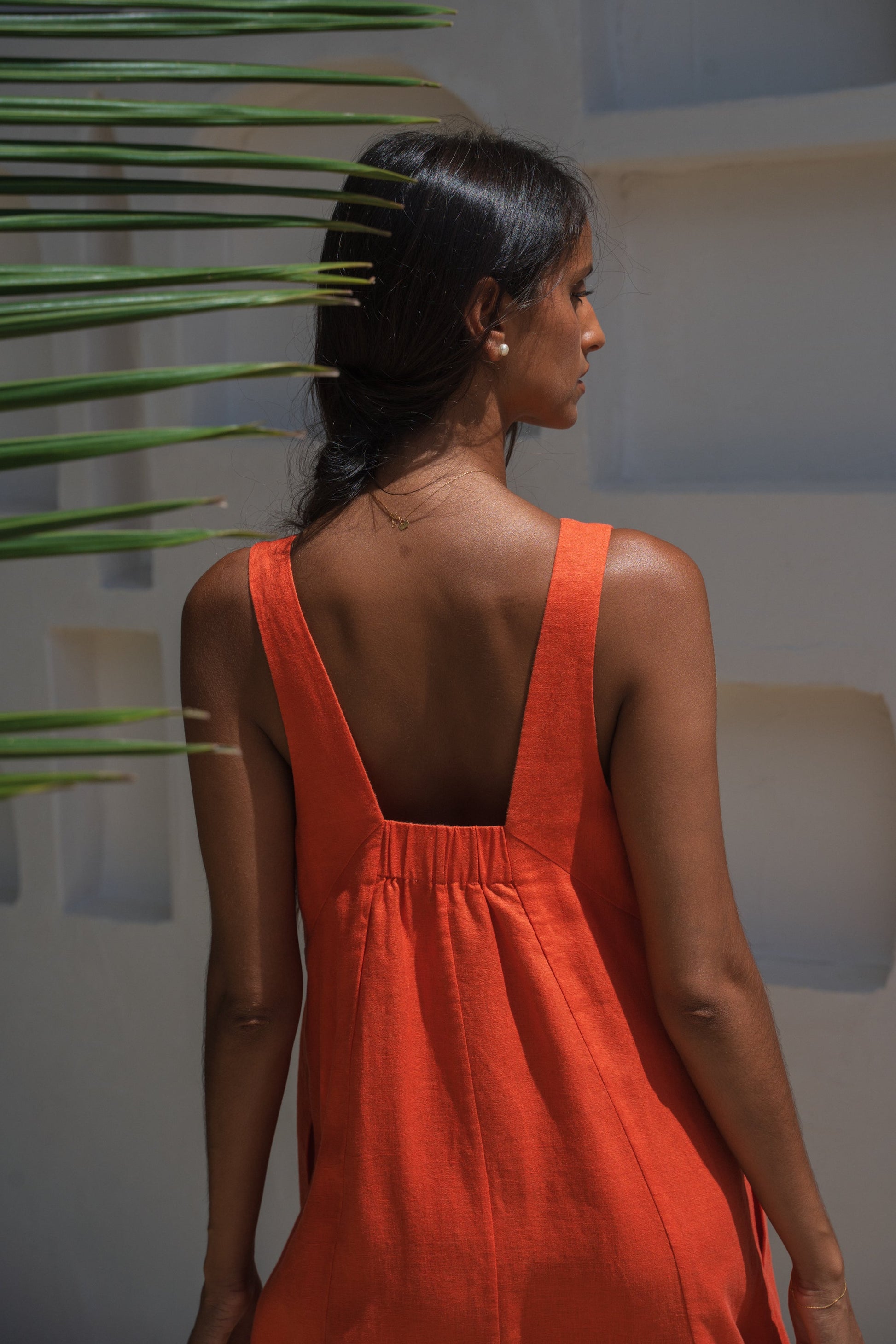 Iris Spritz Linen Dress
