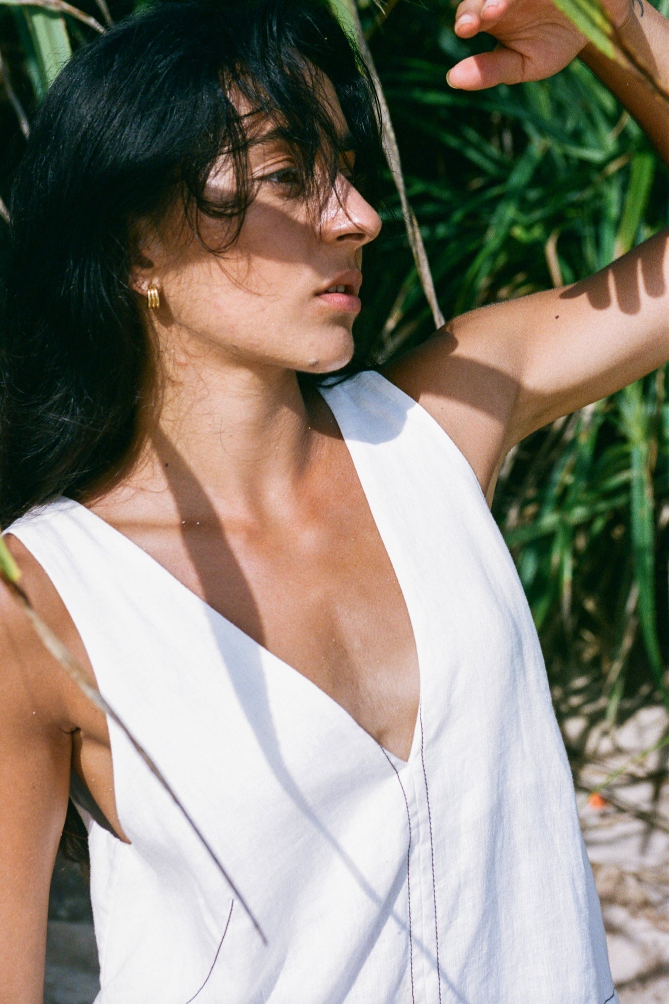 Isla Ivory Linen Dress