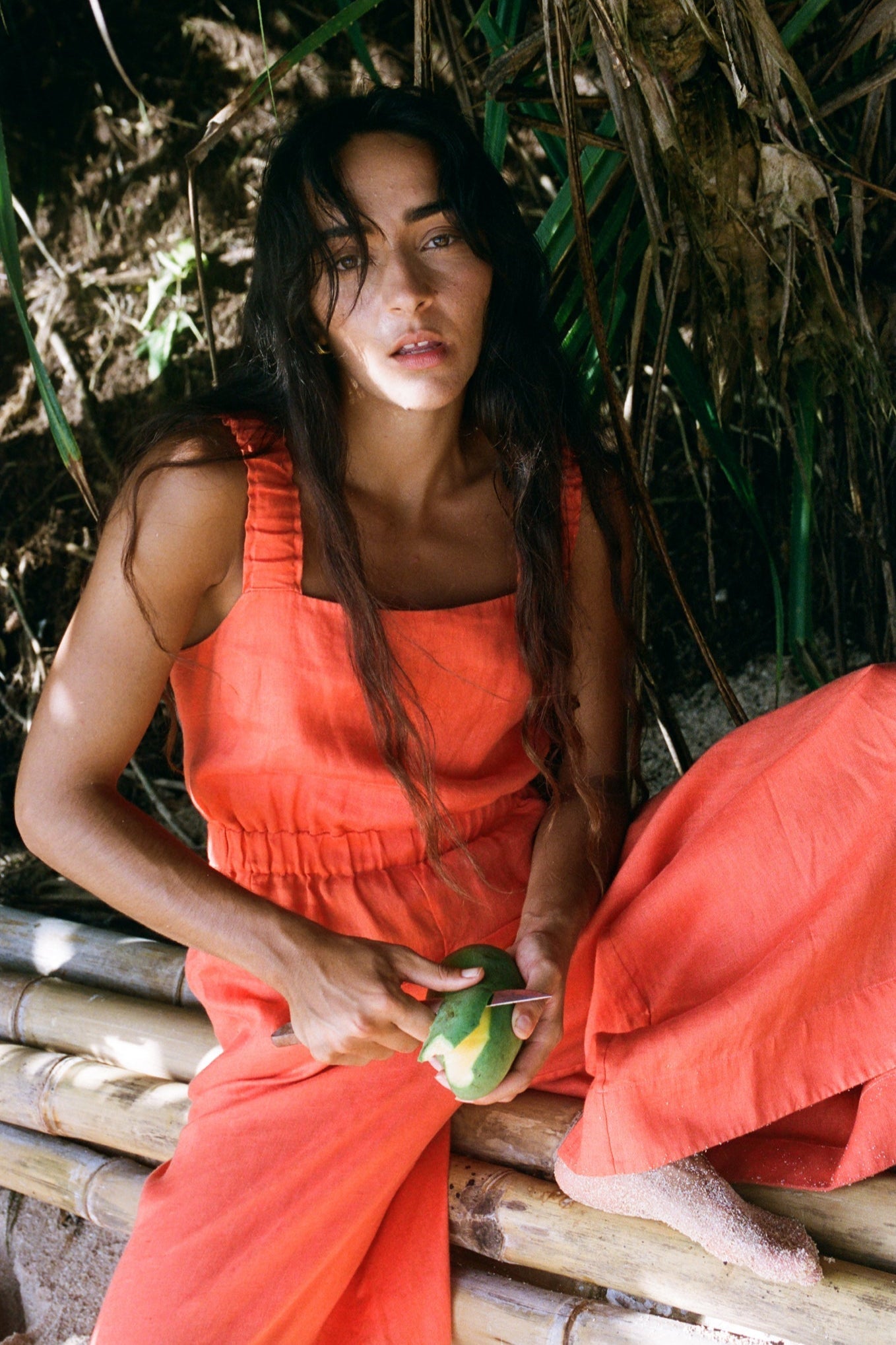 Keely Spritz Linen Jumpsuit