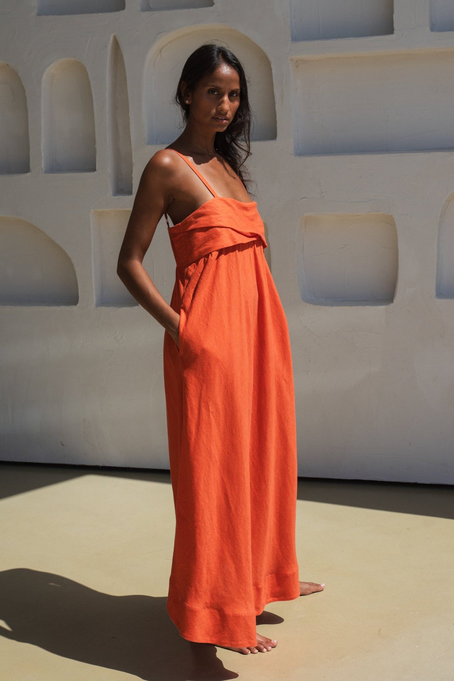 Kiko Spritz Linen Dress
