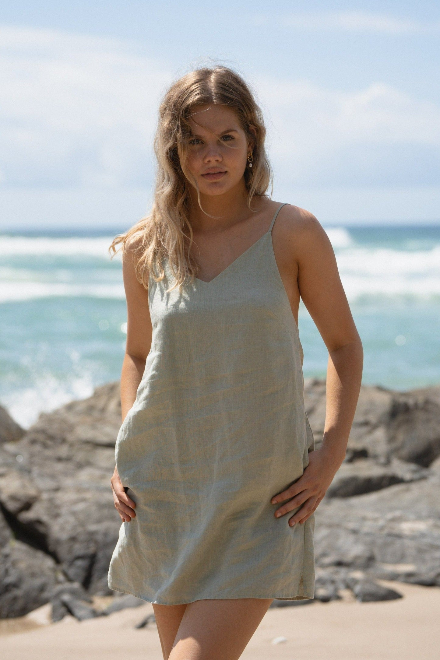 Liz Tea Linen Slip