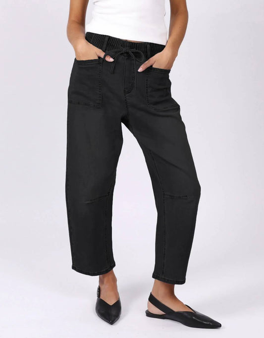 Leo Barrel Jeans - Black