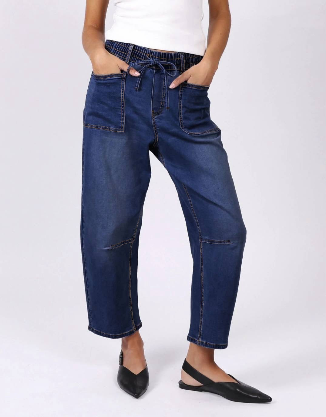 Leo Barrel Jeans - Ink