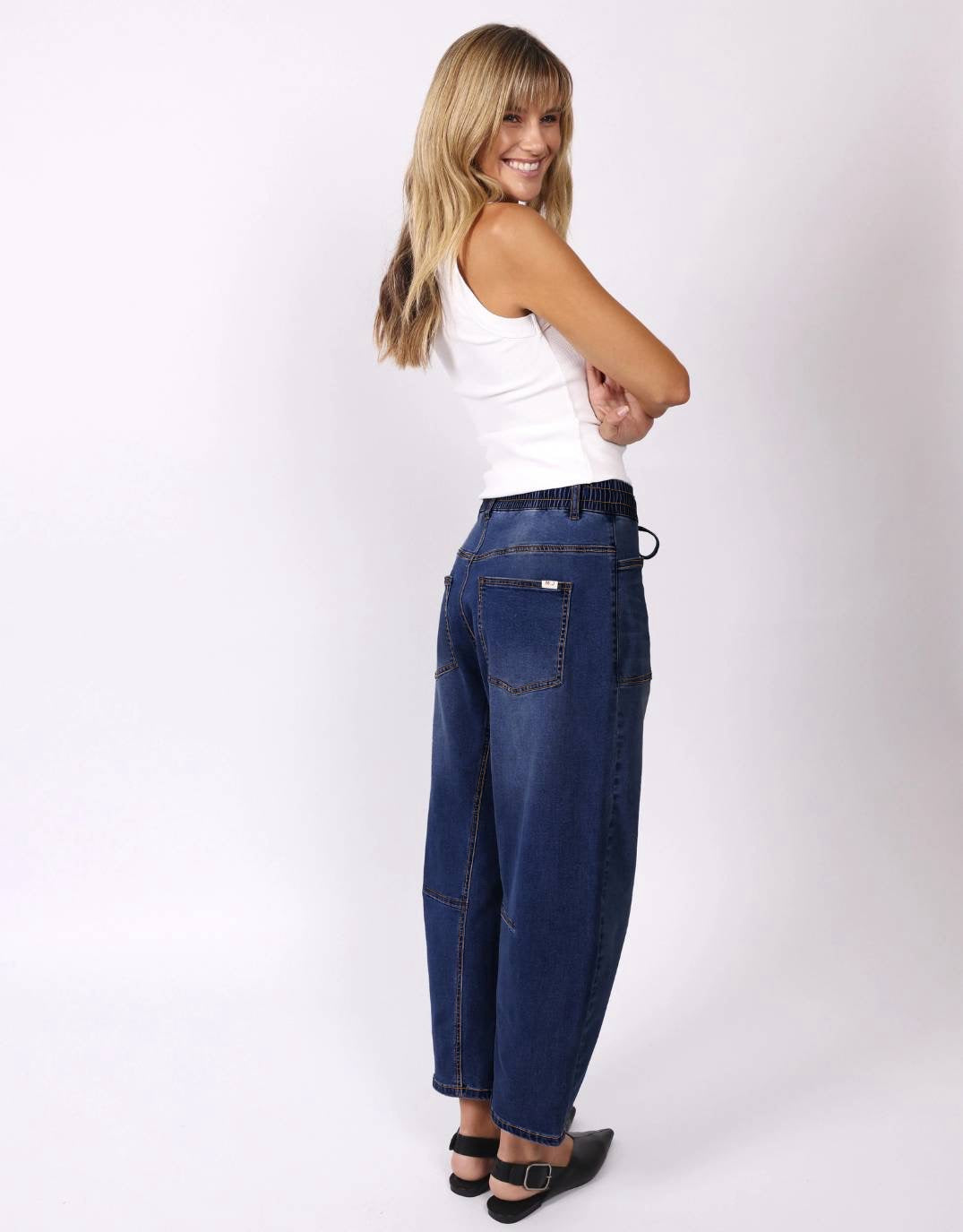 Leo Barrel Jeans - Ink