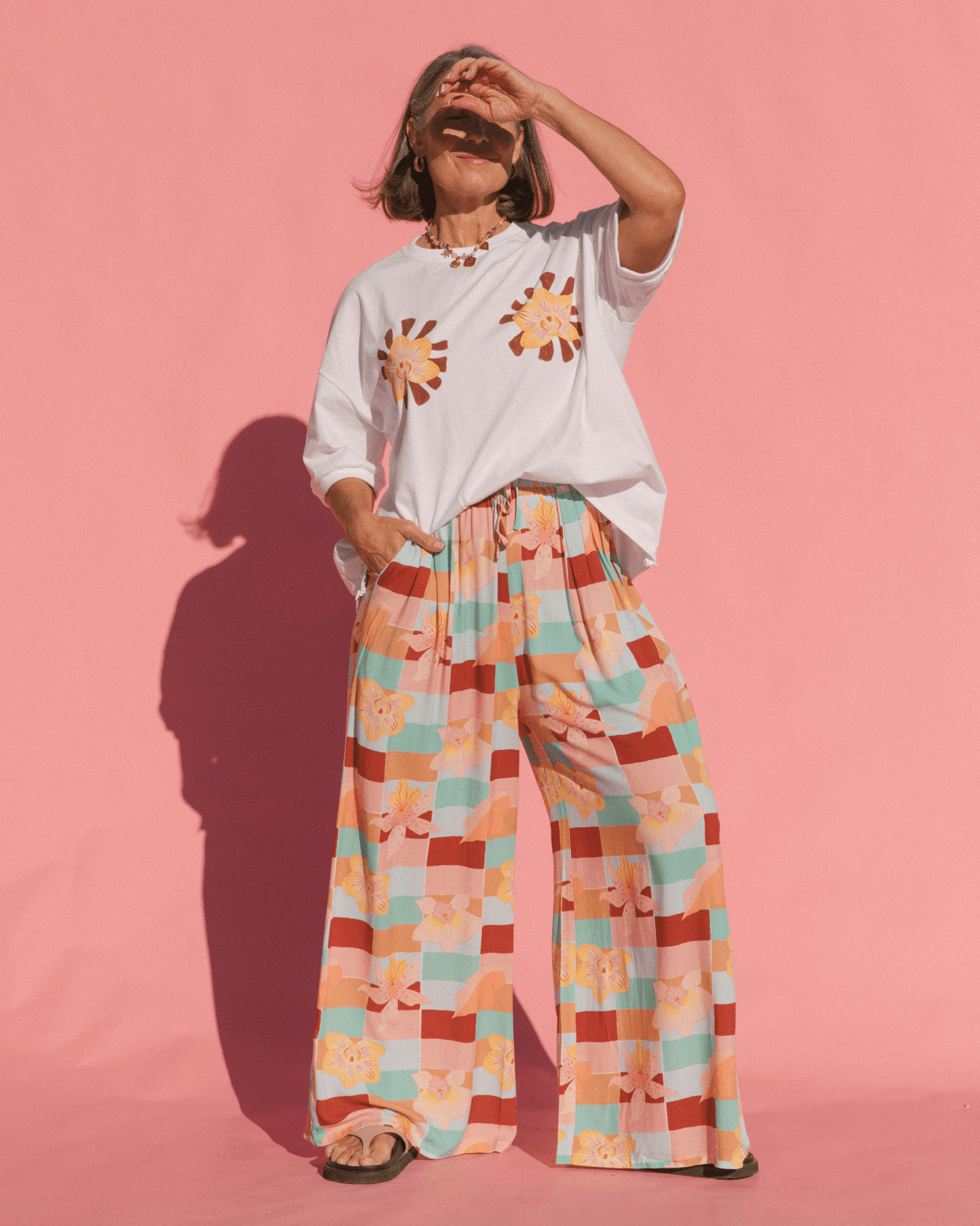 Posey Pants | Coastal Orchid