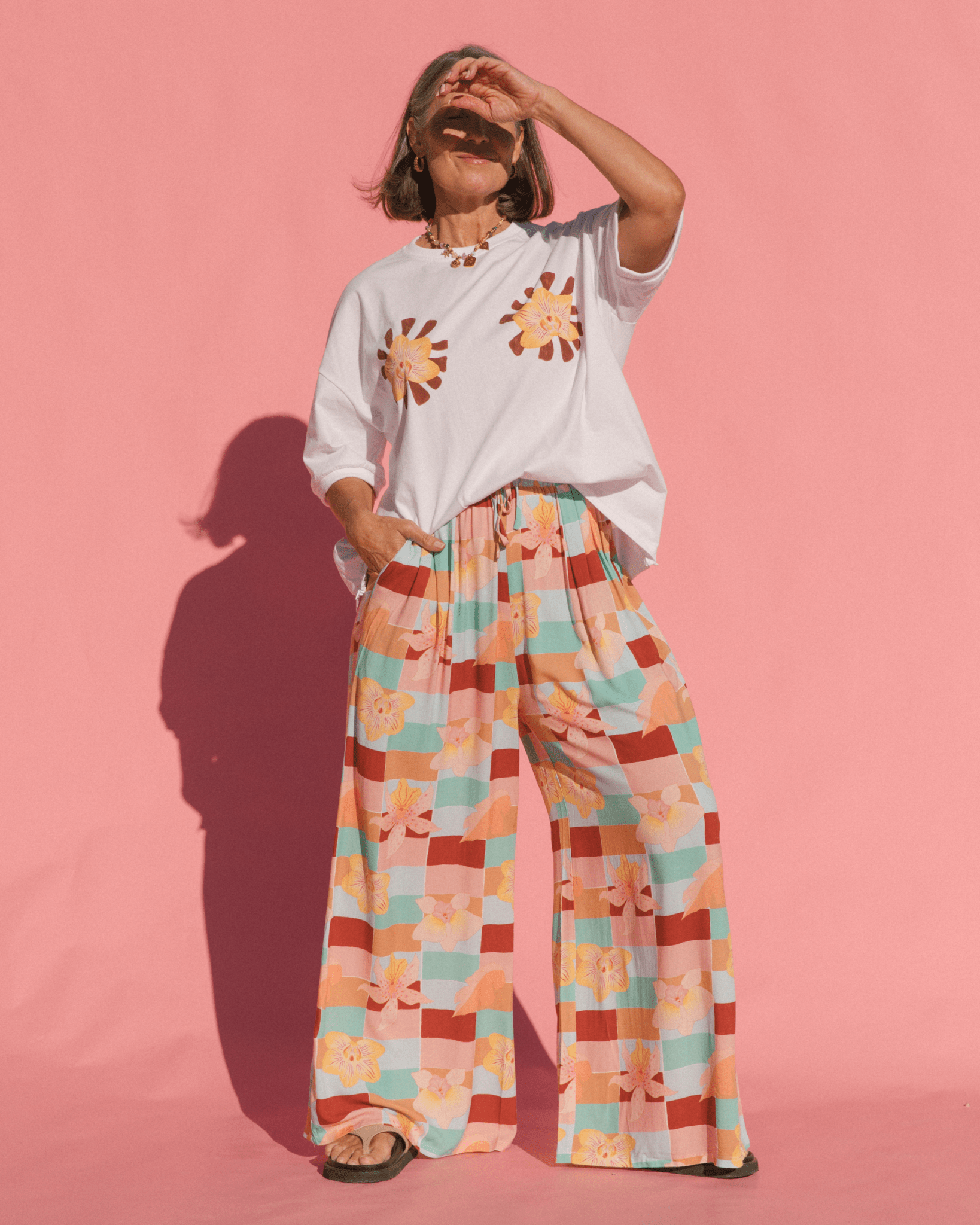 Posey Pants | Coastal Orchid