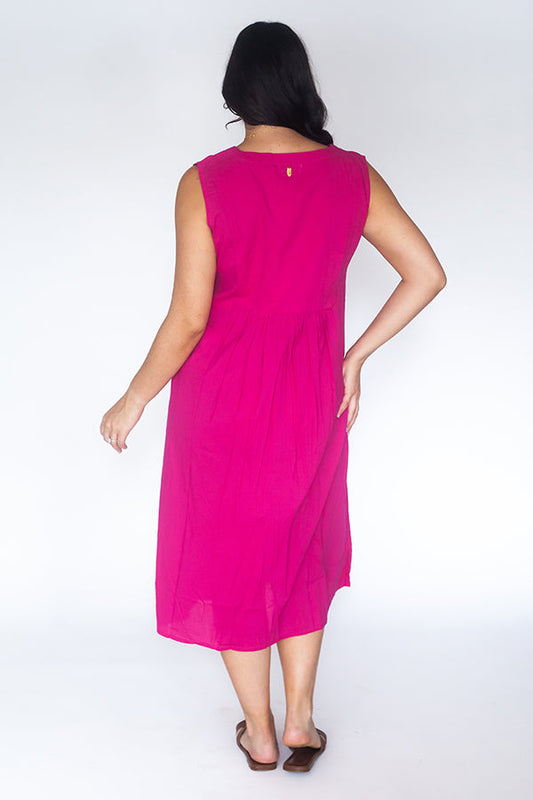 Rubyyaya Manuelito Midi Hot Pink