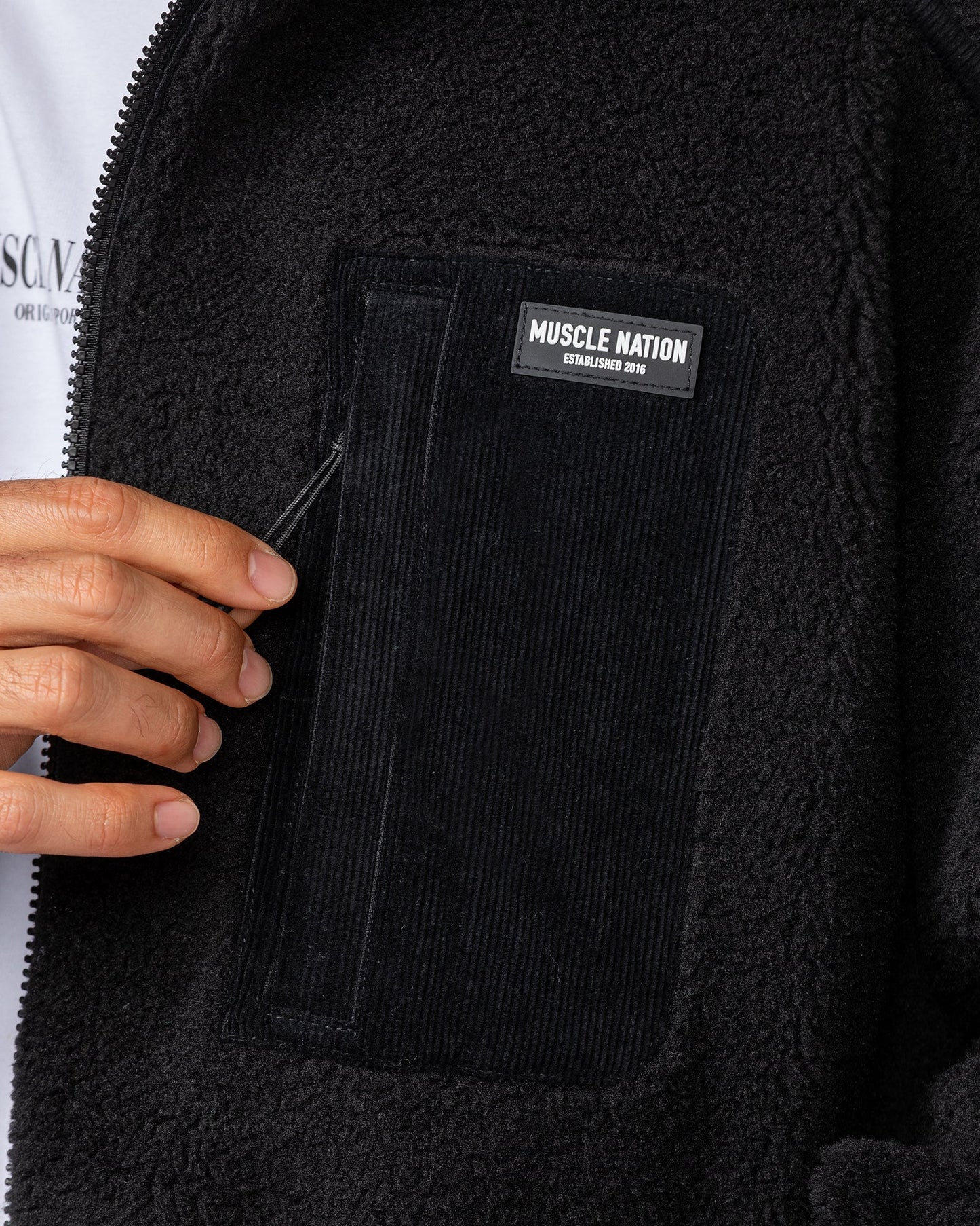 Staple Sherpa Zip Through Jacket