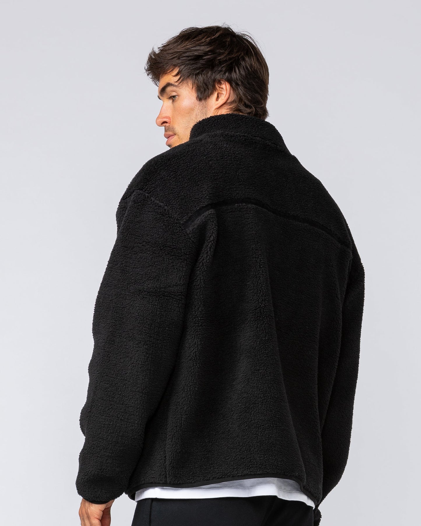 Staple Sherpa Zip Through Jacket